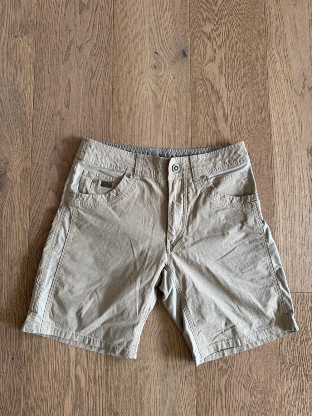Kuhl Men's Light Khaki Flat Front Shorts